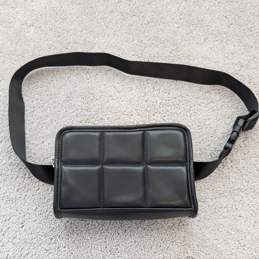 Amanda Uprichard Black Quilted Bag